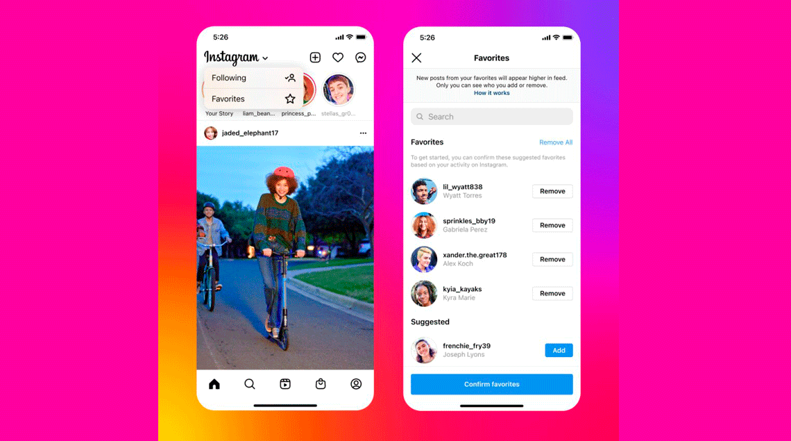 Instagram Lanza Favoritos Y Siguiendo Para Mostrar Los Ltimos Posts
