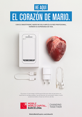 Un móvil también puede cuidar la salud de un corazón.