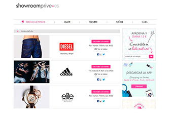 Showroomprive, ecommerce, comercio electrónico, ventas online