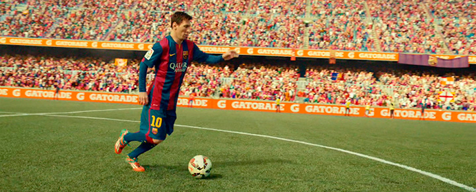 Lionel Messi en la campaña de Gatorade