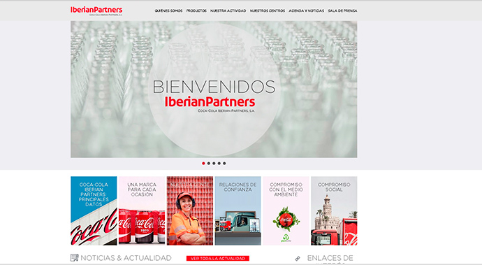 nueva web de Coca-Cola Iberian Partners