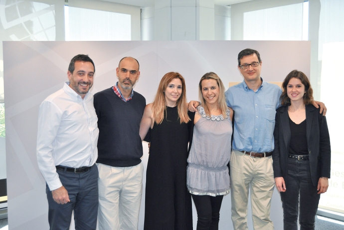 Equipo de marketing de Prosegur Alarmas España. De izquierda a derecha: Chema Piedrafita, David Sánchez, Yarima Gómez, Sandra Céspedes, Juan Berazaluce y Alejandra Blasco.
