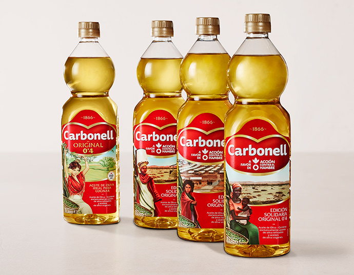 La nueva campaña publicitaria de Carbonell  quiere visibilizar en las cocinas y los supermercados el problema de la falta de alimentos y agua que sufren muchos pueblos. 