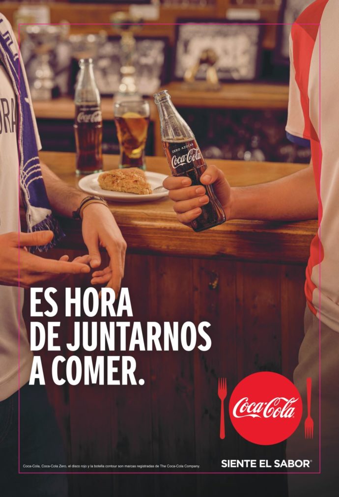 #EsHoraDeJuntarnosAComer: Coca Cola invita a unir al mundo con la comida