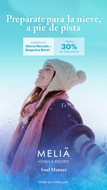 Pieza creativa de la campaña de programática en DOOH de Meliá Hotels.