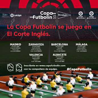 LaLiga y el Corte Inglés se unen y lanzan la "Copa Futbolín 2020"