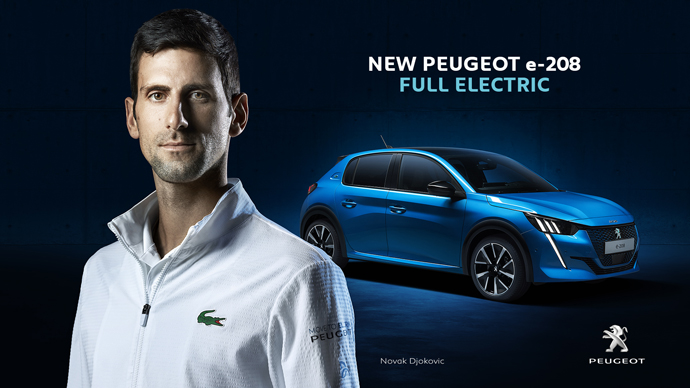 “Move to Electric”, la nueva campaña de Peogeot protagonizada por Novak Djokovic