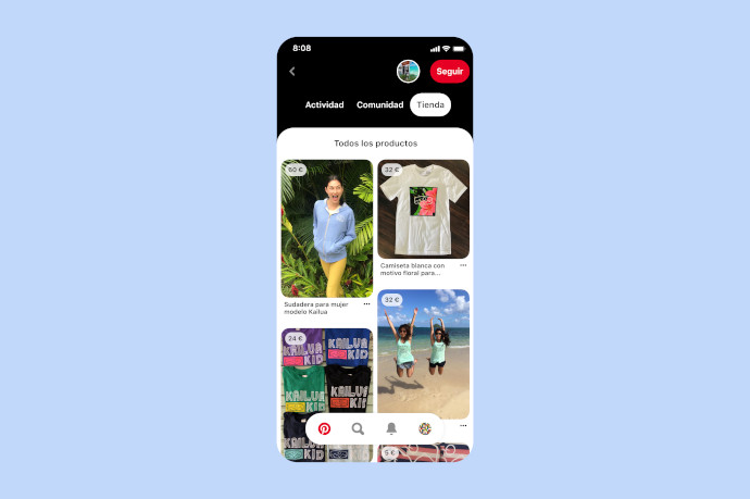 Pinterest se alía con Shopify. Desarrolla una app que permite a los retailers subir catálogos y convertir imágenes en pines comprables