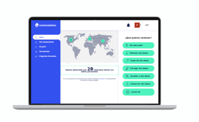 Reclamadatos ofrece una herramienta gratuita que permite identificar las compañías que tratan con los datos personales de los usuarios