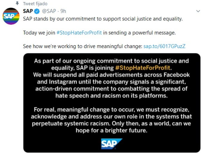 Boicot publicitario II: Ford, Adidas y HP se unen a la protesta ‘Stop Hate For Profit’