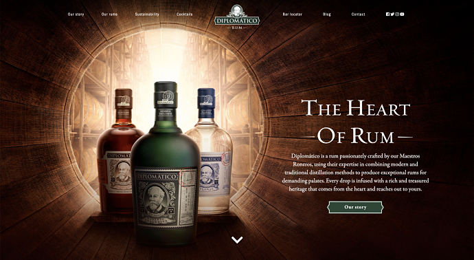 Ron Diplomático estrena web con Darwin Social Noise