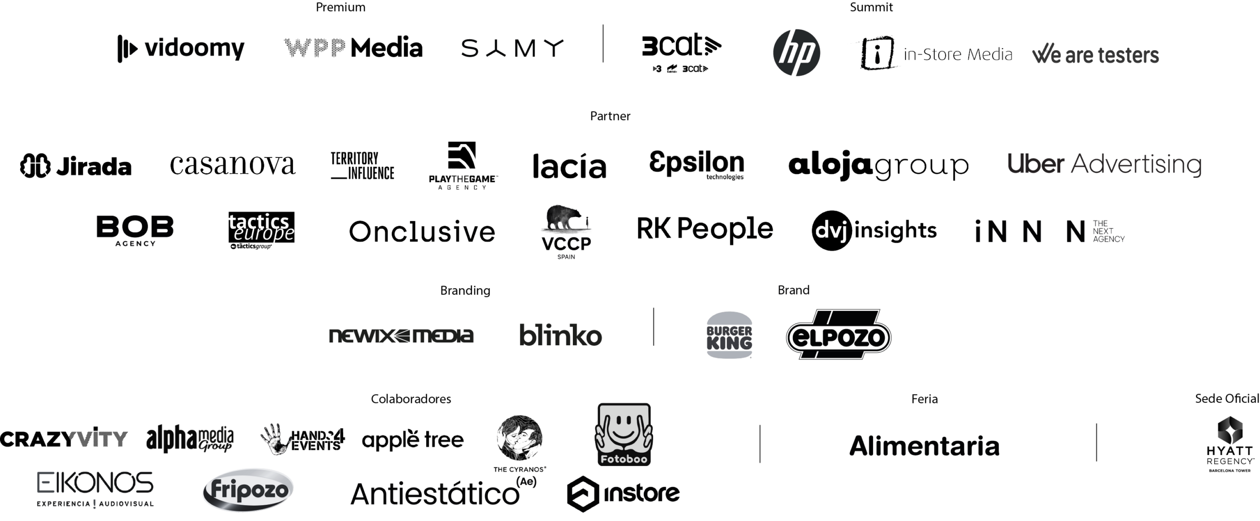 Patrocinadores y colaboradores de los Best!N Food 2026
