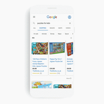 Fichas de producto en Google Shopping