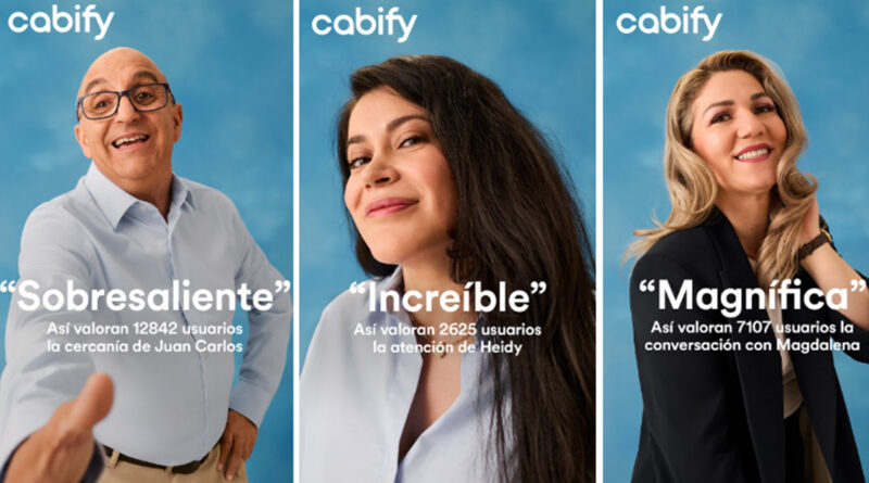 Seis conductores colaboradores de la plataforma Cabify se han convertido en los protagonistas de su nueva campaña: Nicolay, Juan Carlos A, Juan Carlos D, Magdalena, Mauro y Heidy