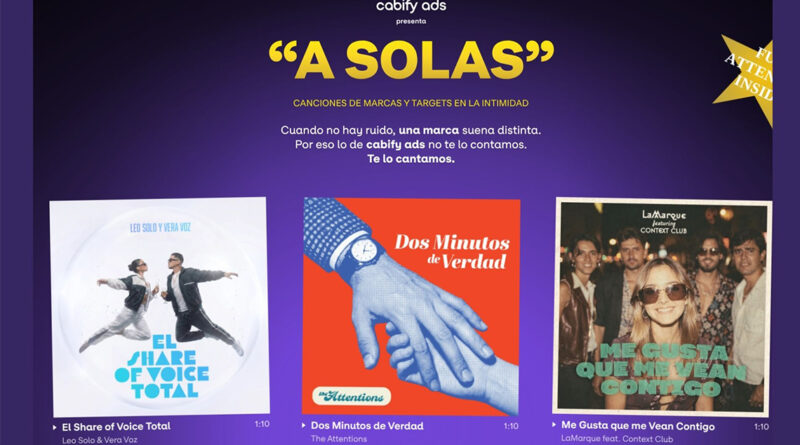 Cabify Ads reivindica el valor de estar “a solas” en su nueva campaña Cabify Ads reivindica el valor de estar “a solas” en su nueva campaña