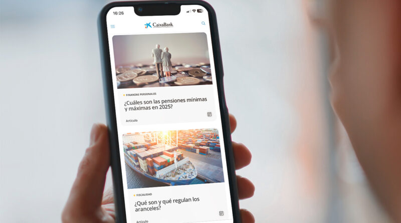 CaixaBank amplía su ecosistema de activos digitales ya existentes, entre los que figuran el espacio de Actualidad