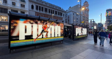 Campaña exterior de Puma en las calles madrileñas