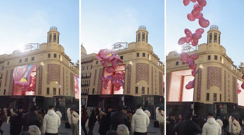 Callao City Lights realiza la publicidad simulada en Madrid