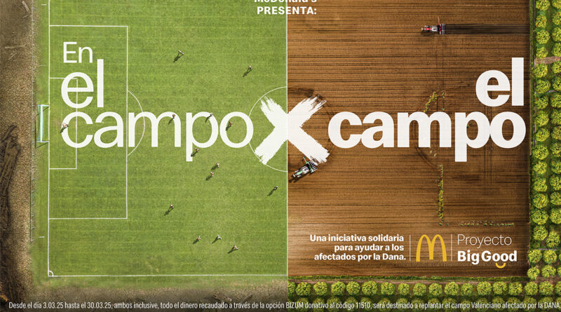 McDonald’s organizó un partido solidario único. Con el objetivo de colocar el foco sobre la situación del campo español tras la DANA