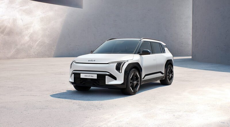 Modelo del nuevo Kia EV3, lanzamiento de la marca de automoción en este 2025