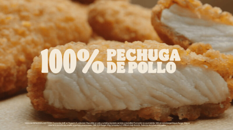 Los King Nuggets con 100% pechuga de pollo mantienen la alta calidad de las materias primas, pero con una textura aún más crujiente