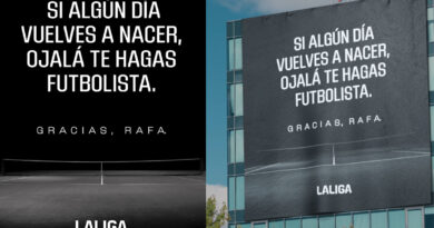 Con una acción, creada por El Ruso de Rocky, con un mensaje de gratitud y que recuerda al mundo su otra pasión: el fútbol