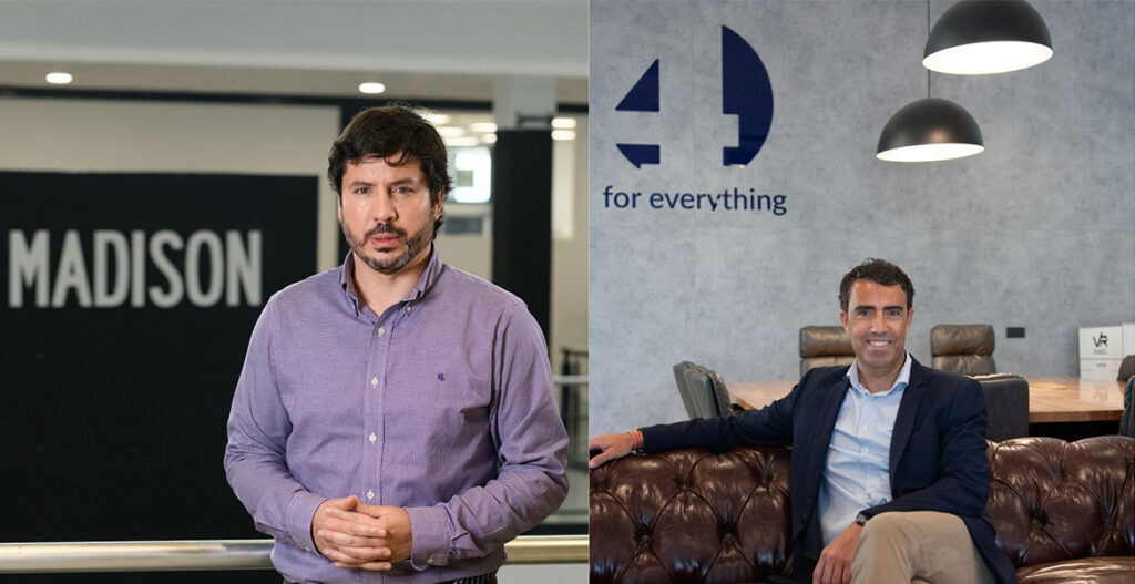 De izq a dcha, Andrés Virto, director de Madison Agency y Antonio Muñoz, 'head of events' en 4foreverything