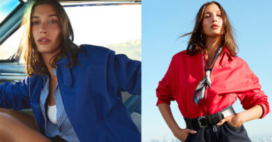La supermodelo, empresaria y fundadora de la marca de cuidado de la piel y maquillaje rhode protagoniza la nueva colección de verano de Mango