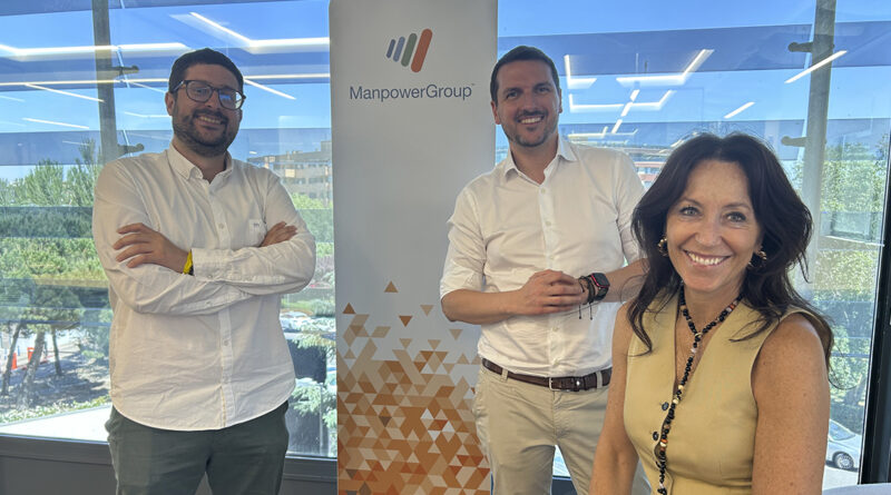 De izquierda a derecha: Juan Gómez, Responsable de Comunicación de ManpowerGroup; Vicenç Àlvaro, director de marketing y comunicación de ManpowerGroup, y Ana Picó, directora general de Havas PR