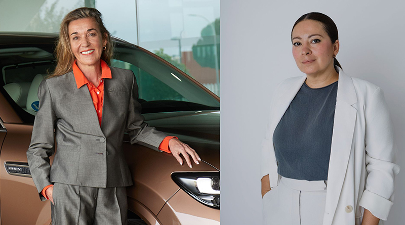 De izq a dcha, Natalia García Gutiérrez, directora de marketing y comunicación de Mazda España e Ingrid Albarracín, executive creative director de Acciona Living & Culture