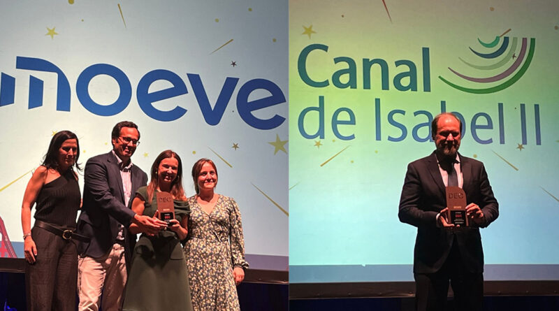 Moeve y Canal de Isabel II, compañías galardonadas en la XII edición de los Premios DEC