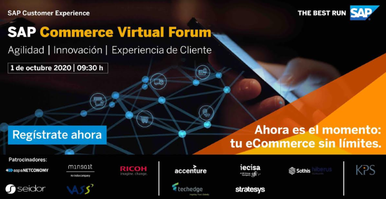 Ecommerce sin límites. Llega SAP Commerce Virtual Forum