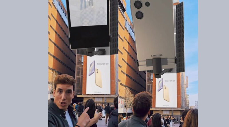 Xuso Jones se hace eco en sus redes sociales del primer 'fake out of home' de Samsung