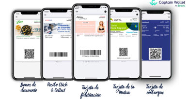 Los wallet se utilizan a través de la aplicación "Cards" de Apple y Google Pay