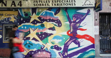 La intervención estuvo tutorizada por el artista urbano nsn997, ganador de una edición anterior del festival