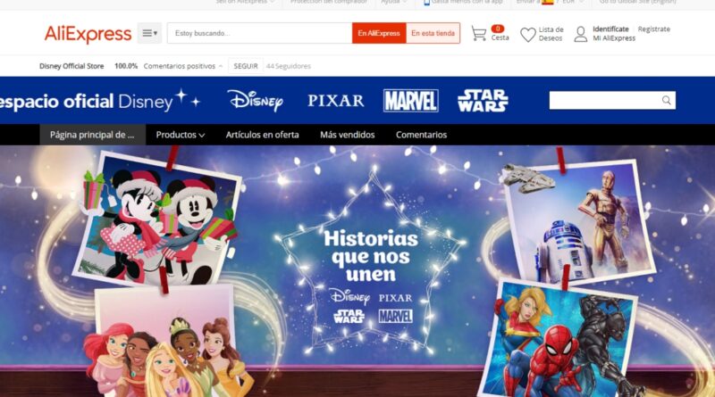 Disney lanza su tienda productos oficiales en
