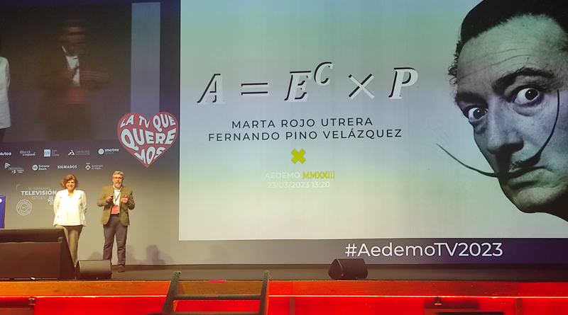 Fernando Pino, director de servicios de marketing, y Marta Rojo, directora de investigación de audiencias de Atresmedia Publicidad