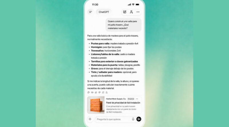ChatGPT Ads toca los 1.000 millones de dólares de ritmo anualizado