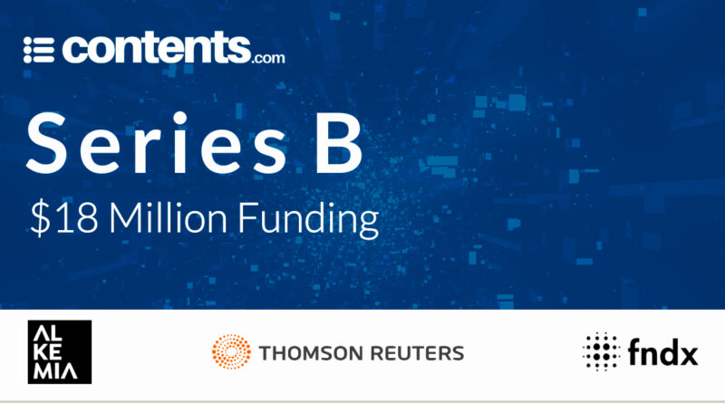 Contents.com levanta 18 millones de dólares en una nueva ronda de financiación