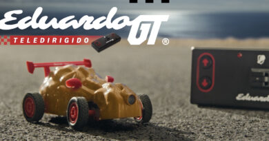 Eduardo GT mantiene la silueta del muslo de pollo Eduardo, incorpora un mando recargable y ofrece una autonomía de siete minutos por carga