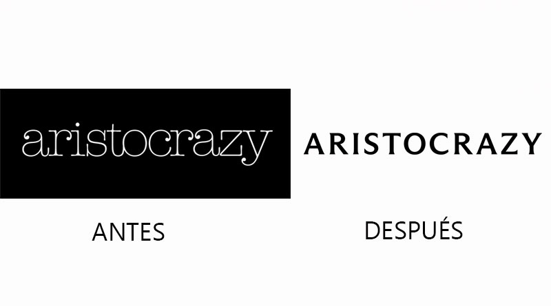 Evolución del logo de Aristocrazy