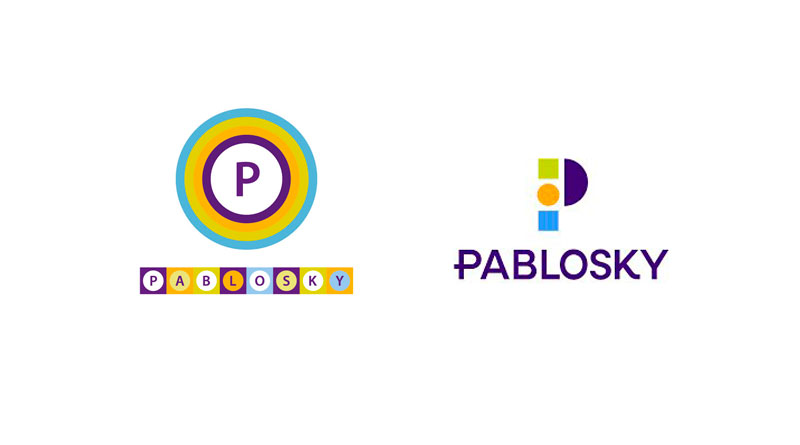 Evolución del logo de Pablosky
