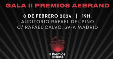 La segunda edición de los Premios AEBRAND se celebrará el 8 de febrero