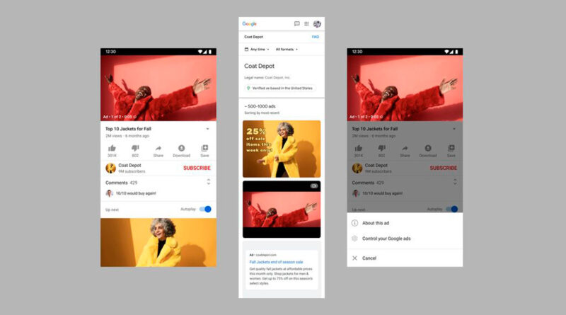 Google mostrará el anunciante responsable de un anuncio en Búsqueda y Youtube