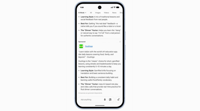 Google presenta nuevos formatos publicitarios para Gemini Google presenta nuevos formatos publicitarios para Gemini