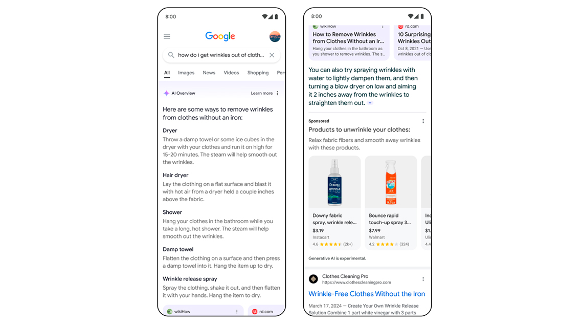 La IA generativa de Google llega al buscador y con nuevos formatos ...