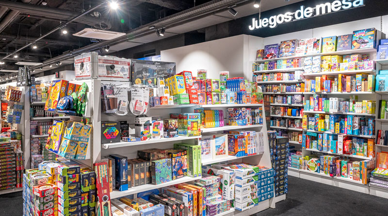 Área dedicada a los juegos de mesa