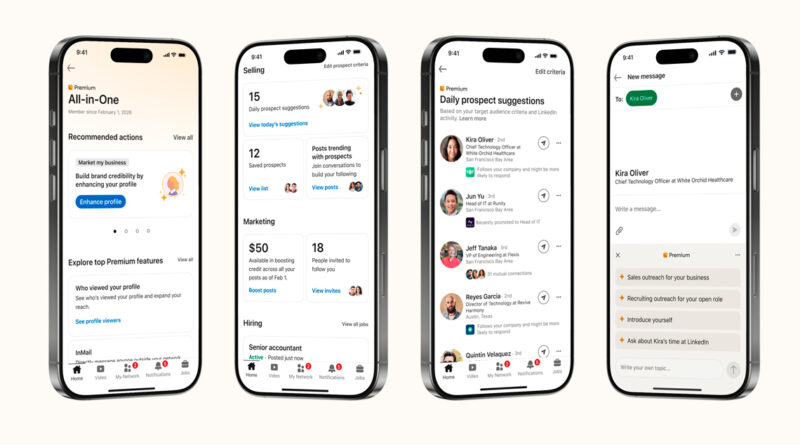 LinkedIn busca impulsar el negocio de pymes y emprendedores con Premium All-in-One LinkedIn busca impulsar el negocio de pymes y emprendedores con Premium All-in-One