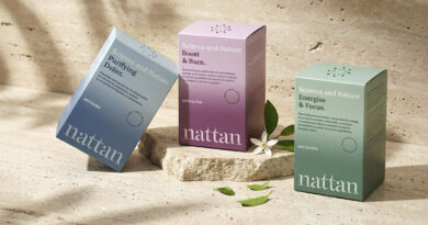 La identidad de Nattan combina una estética orgánica y sencilla con una paleta cromática propia