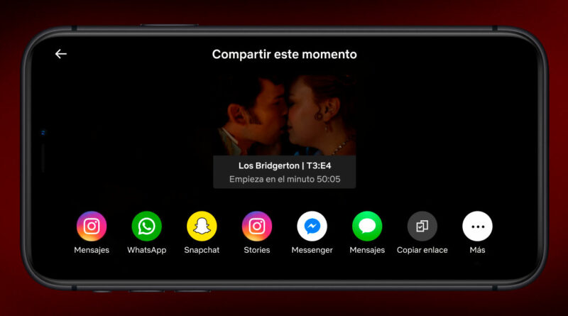 Netflix lanza Momentos, capturas de series y películas para compartir en RRSS